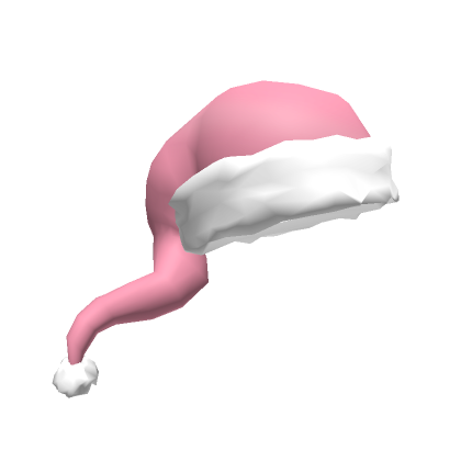 Roblox Item Flowy Pink Santa Hat
