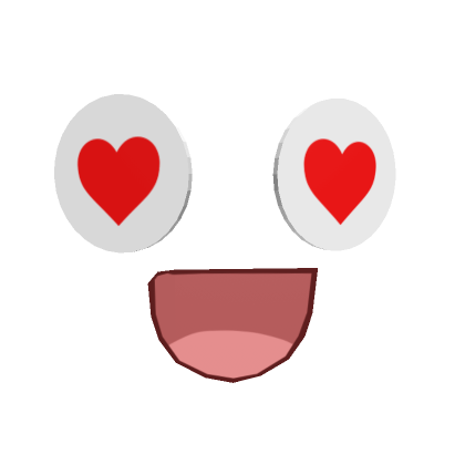 Heart Eyes Anime Meme 3D Face