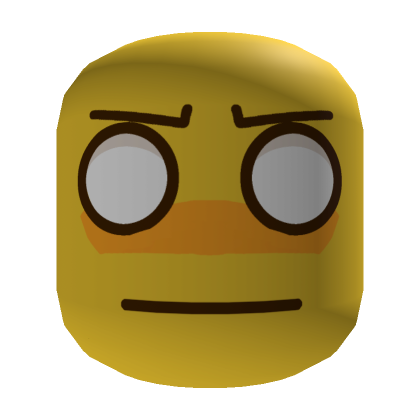Roblox Item Annoyed Noob Face [Yellow]