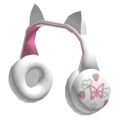 Roblox Item Kawaii kitty cute pastel cat Headphones christmas
