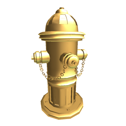 Roblox Item The Golden Fire Hydrant