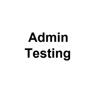 Admin Testing