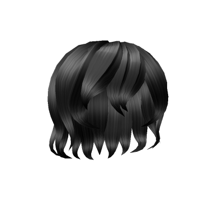 Wavy Black Hair  Roblox Item - Rolimon's