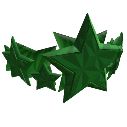Green Triangular Star Crown
