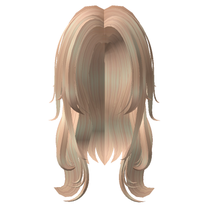 Messy wolf cut hair (blonde) 's Code & Price - RblxTrade