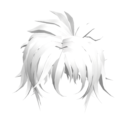Emo Anime Hair (white)'s Code & Price - RblxTrade