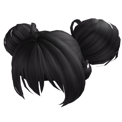 Giant Space Buns in Black | Roblox Item - Rolimon's