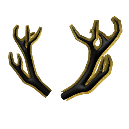 Gold Toon Antlers | Roblox Item - Rolimon's