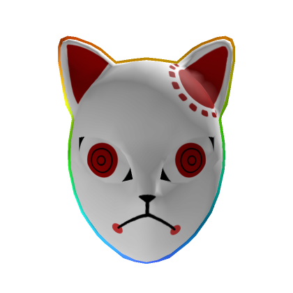 Fox Kitsune Mask Logo Of Animal Face Clipart, Cat Head Black