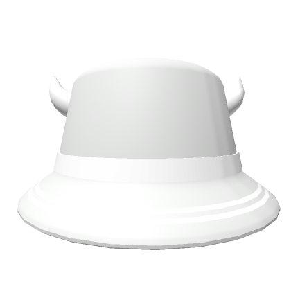 Roblox Item White Devil Bucket Hat