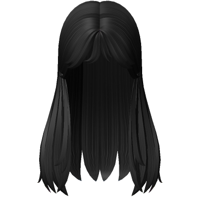 Black And Red - Black Hair Codes For Roblox High School PNG