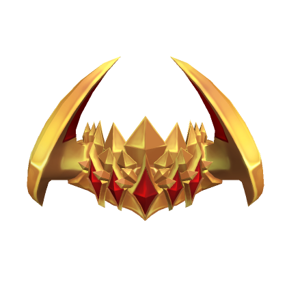 Roblox Item Gold & Red Horned Crown of Eternity