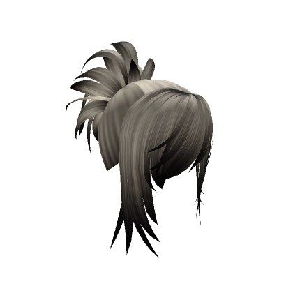 Roblox Item Blonde & Black Emo Hair With Detailed Ponytail