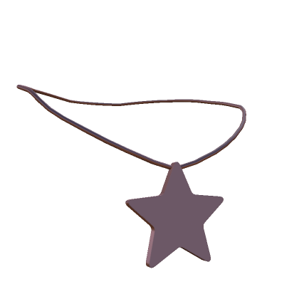 Roblox Item Y2k Pink Star Necklace