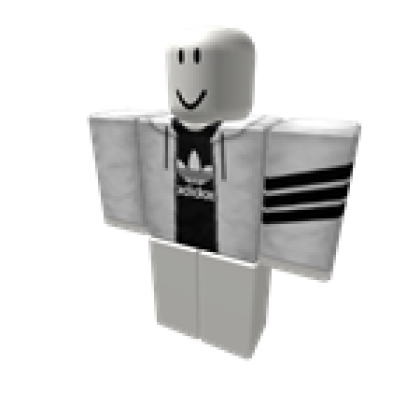 Origineel Kritiek Roest 👕𝐎𝐑𝐈𝐆𝐈𝐍𝐀𝐋👌 WHITE ADIDAS HOODIE - Roblox