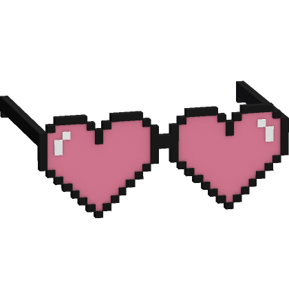Roblox Item pink pixel meme heart sunglasses