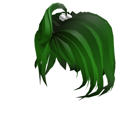 Green short hair w/ cute ponytail - Roblox