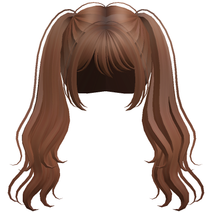 Roblox Item Wavy Anime Pigtails (Ginger)