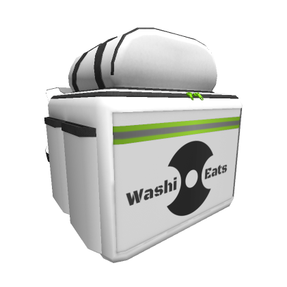 Roblox Item White WashiEats Delivery Bag