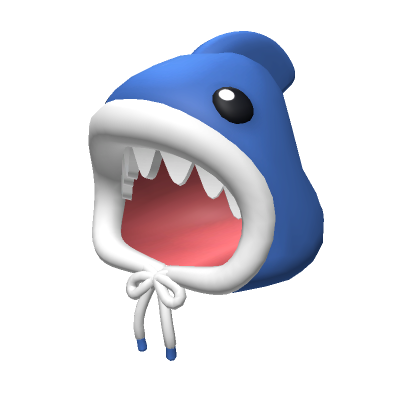Blue Shark Hood - Roblox