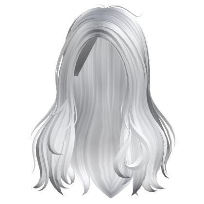 Messy Long Oceanic Wavy Hair (White) | Roblox Item - Rolimon's