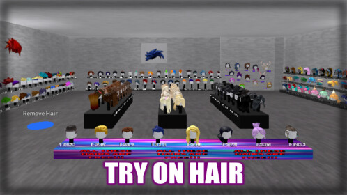 why doesn't my hair show up in game? : r/roblox