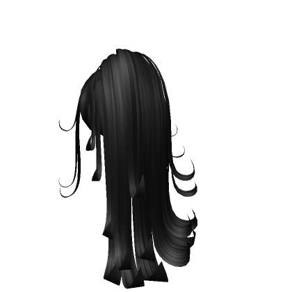 layered y2k spiky curls scene ponytail in black | Roblox Item - Rolimon's