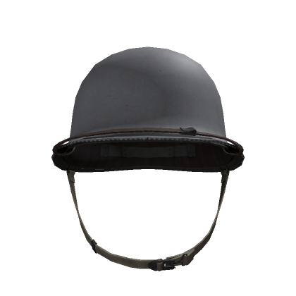 Roblox Item M1 Helmet, Chinstrap Lowered, Navy Gray