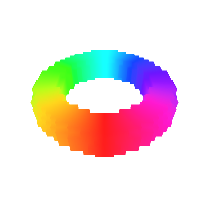 8-Bit Rainbow Halo | Roblox Item - Rolimon's
