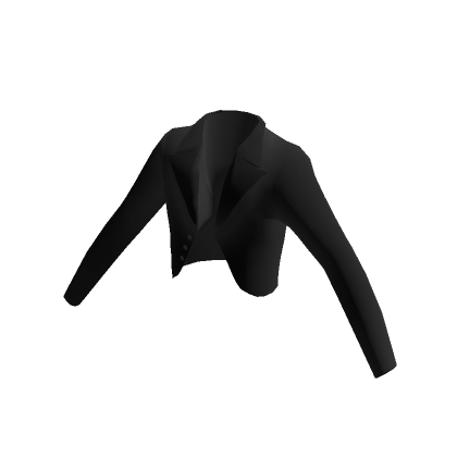 Cropped Blazer Jacket - Black | Roblox Item - Rolimon's