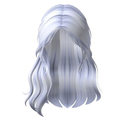 Medium Length Messy Hair(Blue Black)'s Code & Price - RblxTrade