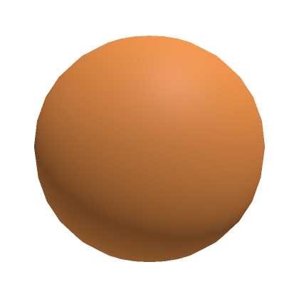 Roblox Item Matte Orange Sphere (Pumpkin Addon)
