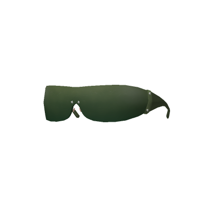 Roblox Item Green Y2K Cyberstar Glasses