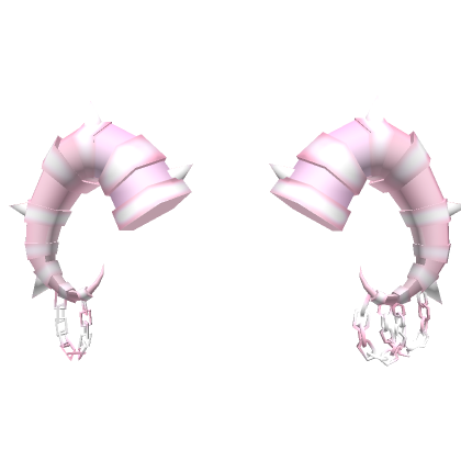 Roblox Item Pink Pastel Chained Horns