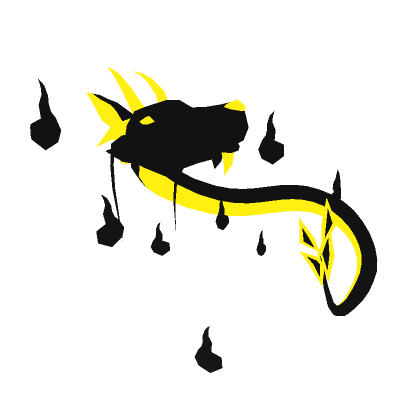 Roblox Item Black/Yellow Spirit Dragon