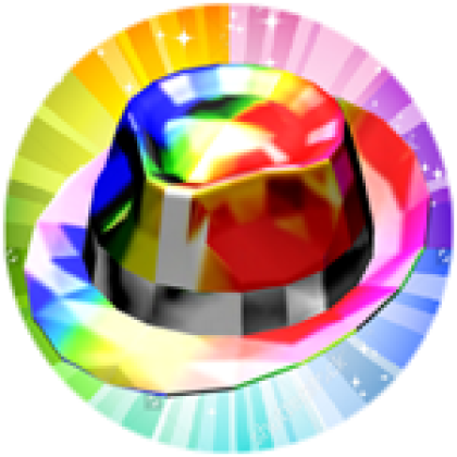 Rainbow Sparkle Time Fedora - Roblox
