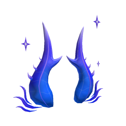 Roblox Item Starry Mystical Blue Horns