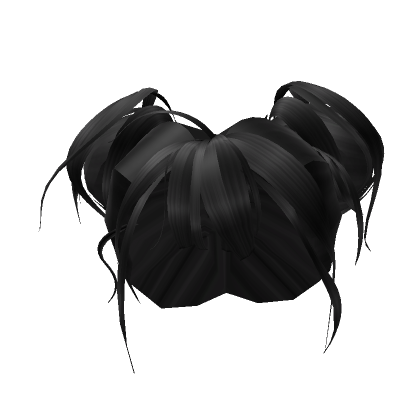 Messy Goth Emo Girl Bun Hair's Code & Price - RblxTrade