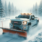Snow Truck Plowing