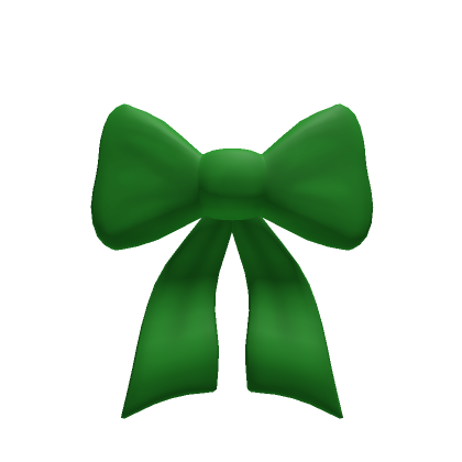 Green Hair Bow - Roblox