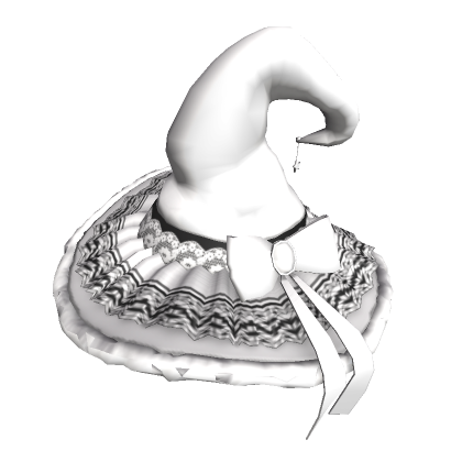 Roblox Item Ruffled Witch Hat (Light)