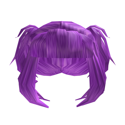 Roblox Item Purple  Wavy Pigtails