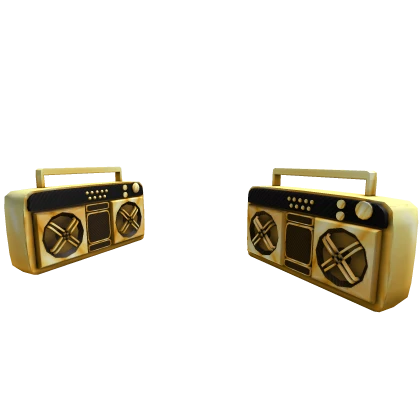 Dual Golden Super Fly Boomboxes | Roblox Item - Rolimon's