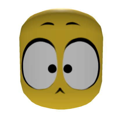 Roblox Item Big eyes face mask - Yellow
