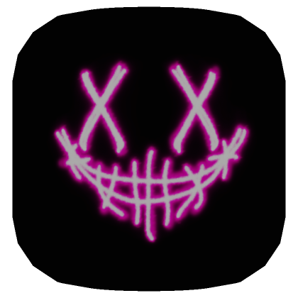 Roblox Item 👹 Creepy Neon Head - Pink