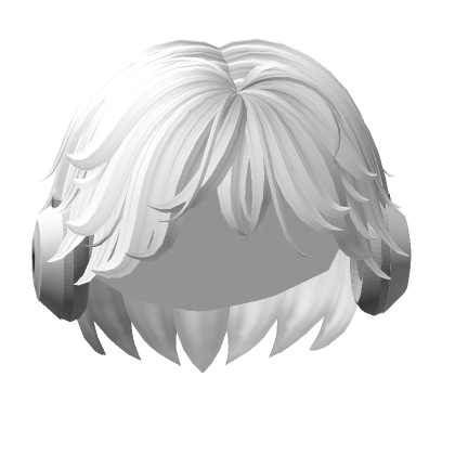 Anime Emo Hair (white)'s Code & Price - RblxTrade