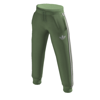 adidas Green Loose Fit Tracksuit Bottoms