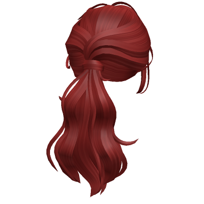 Red Wavy Girl Hair - Roblox