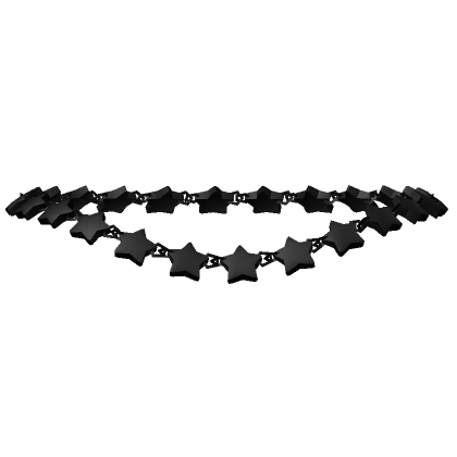 Roblox Item Y2K Black Star Necklace (1.0)