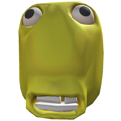 Cyan Sad Frog Meme Head - Roblox